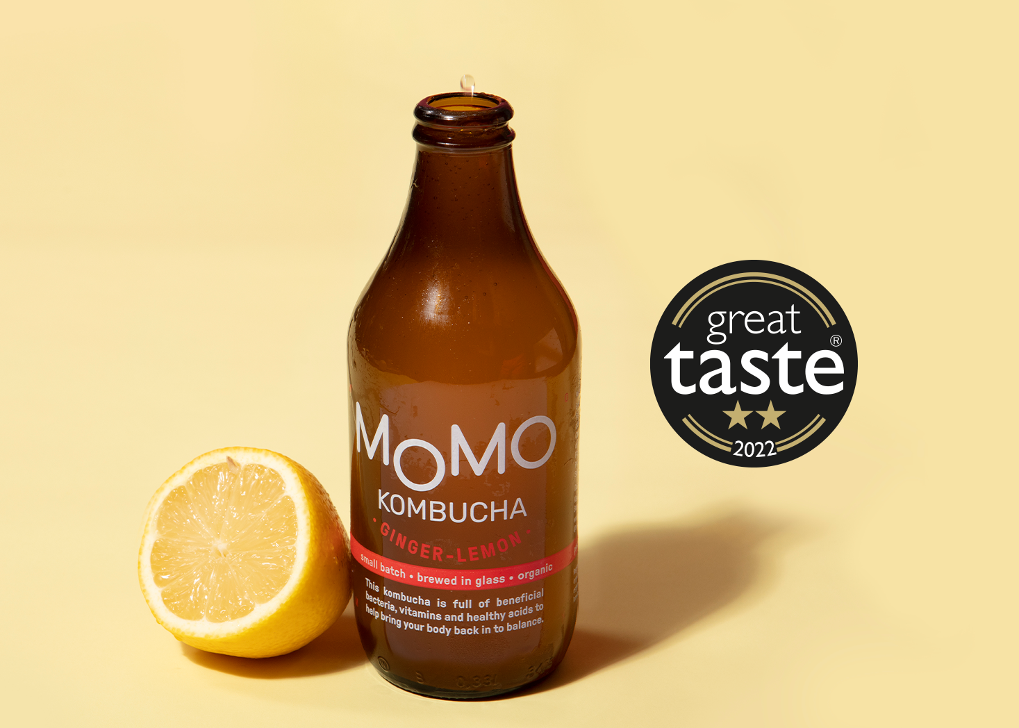 MOMO Kombucha Ginger-Lemon