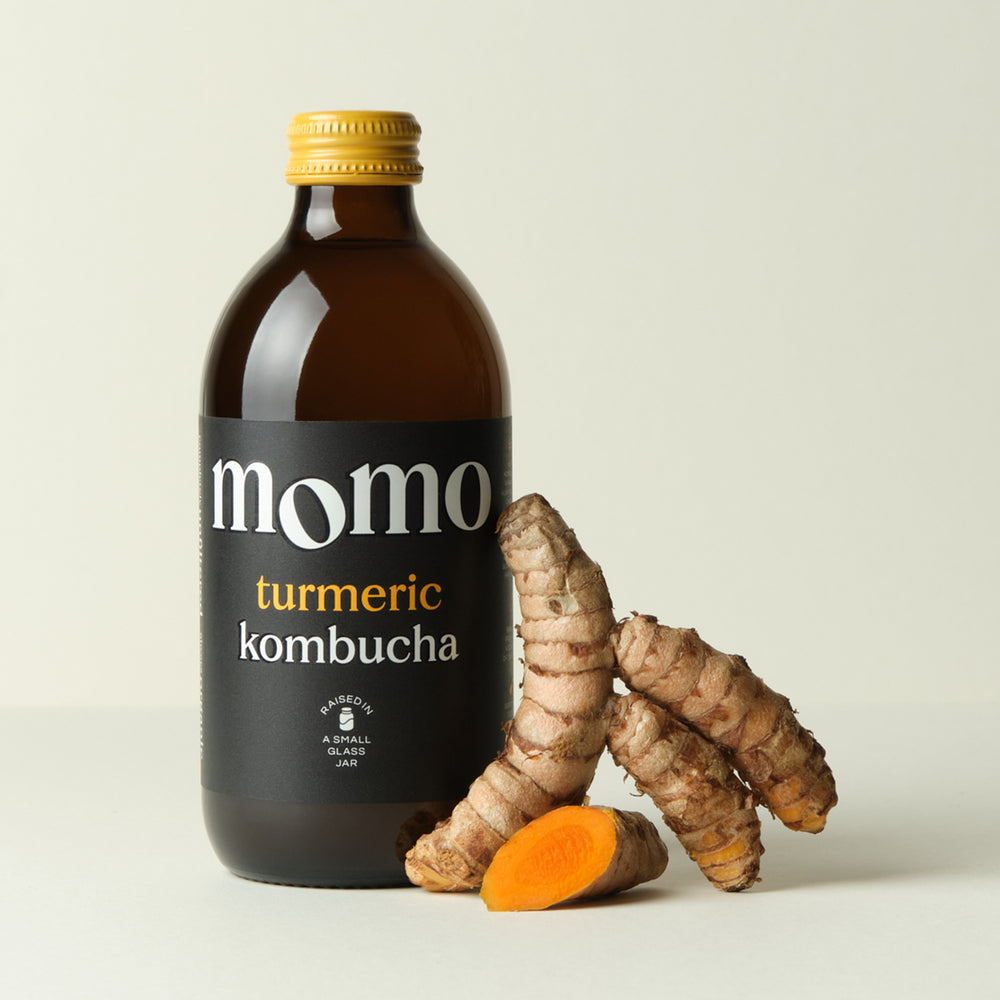 Organic Turmeric Kombucha by MOMO | Raw, Unfiltered