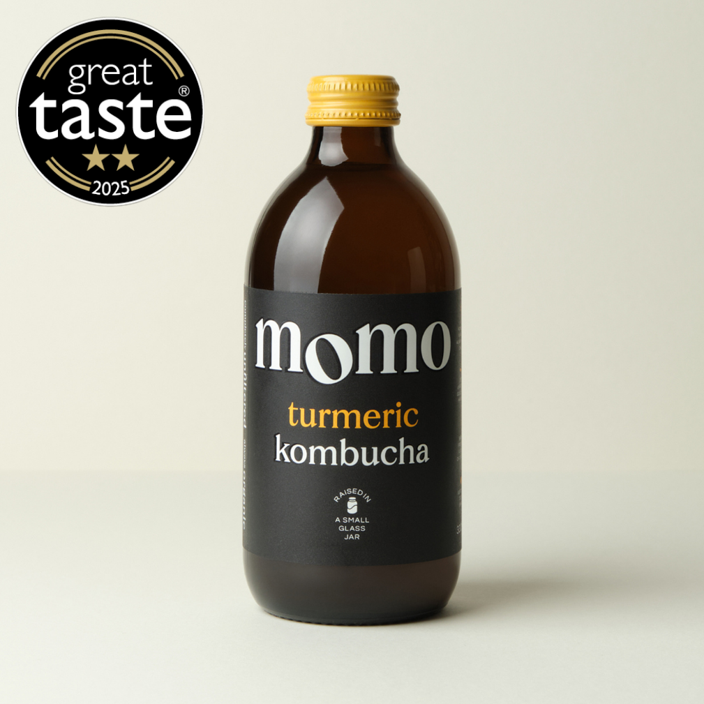Organic Turmeric Kombucha by MOMO | Raw, Unfiltered